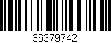 Código de barras (EAN, GTIN, SKU, ISBN): '36379742'