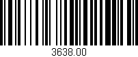 Código de barras (EAN, GTIN, SKU, ISBN): '3638.00'