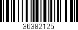 Código de barras (EAN, GTIN, SKU, ISBN): '36382125'