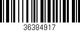 Código de barras (EAN, GTIN, SKU, ISBN): '36384917'