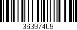 Código de barras (EAN, GTIN, SKU, ISBN): '36397409'