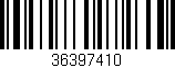 Código de barras (EAN, GTIN, SKU, ISBN): '36397410'