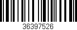 Código de barras (EAN, GTIN, SKU, ISBN): '36397526'