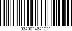 Código de barras (EAN, GTIN, SKU, ISBN): '3640074641371'