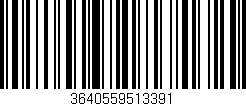Código de barras (EAN, GTIN, SKU, ISBN): '3640559513391'