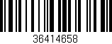 Código de barras (EAN, GTIN, SKU, ISBN): '36414658'