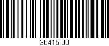 Código de barras (EAN, GTIN, SKU, ISBN): '36415.00'