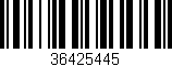Código de barras (EAN, GTIN, SKU, ISBN): '36425445'