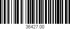 Código de barras (EAN, GTIN, SKU, ISBN): '36427.00'