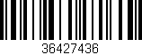 Código de barras (EAN, GTIN, SKU, ISBN): '36427436'