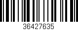 Código de barras (EAN, GTIN, SKU, ISBN): '36427635'