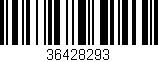 Código de barras (EAN, GTIN, SKU, ISBN): '36428293'