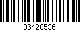 Código de barras (EAN, GTIN, SKU, ISBN): '36428536'