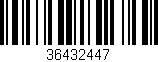 Código de barras (EAN, GTIN, SKU, ISBN): '36432447'