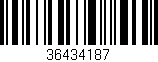 Código de barras (EAN, GTIN, SKU, ISBN): '36434187'