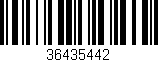 Código de barras (EAN, GTIN, SKU, ISBN): '36435442'