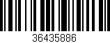 Código de barras (EAN, GTIN, SKU, ISBN): '36435886'