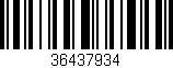 Código de barras (EAN, GTIN, SKU, ISBN): '36437934'