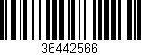 Código de barras (EAN, GTIN, SKU, ISBN): '36442566'
