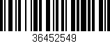 Código de barras (EAN, GTIN, SKU, ISBN): '36452549'