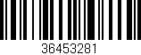 Código de barras (EAN, GTIN, SKU, ISBN): '36453281'