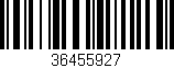 Código de barras (EAN, GTIN, SKU, ISBN): '36455927'
