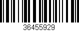 Código de barras (EAN, GTIN, SKU, ISBN): '36455929'
