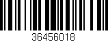 Código de barras (EAN, GTIN, SKU, ISBN): '36456018'