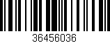 Código de barras (EAN, GTIN, SKU, ISBN): '36456036'