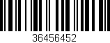 Código de barras (EAN, GTIN, SKU, ISBN): '36456452'