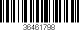 Código de barras (EAN, GTIN, SKU, ISBN): '36461798'