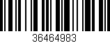 Código de barras (EAN, GTIN, SKU, ISBN): '36464983'