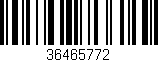 Código de barras (EAN, GTIN, SKU, ISBN): '36465772'