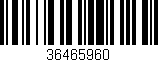 Código de barras (EAN, GTIN, SKU, ISBN): '36465960'