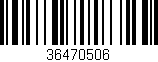 Código de barras (EAN, GTIN, SKU, ISBN): '36470506'