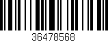 Código de barras (EAN, GTIN, SKU, ISBN): '36478568'