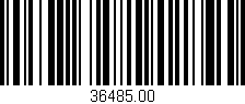 Código de barras (EAN, GTIN, SKU, ISBN): '36485.00'