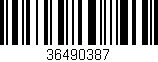 Código de barras (EAN, GTIN, SKU, ISBN): '36490387'