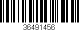 Código de barras (EAN, GTIN, SKU, ISBN): '36491456'