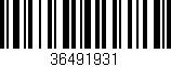 Código de barras (EAN, GTIN, SKU, ISBN): '36491931'