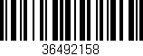 Código de barras (EAN, GTIN, SKU, ISBN): '36492158'