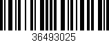 Código de barras (EAN, GTIN, SKU, ISBN): '36493025'