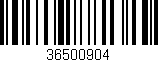 Código de barras (EAN, GTIN, SKU, ISBN): '36500904'