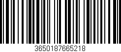 Código de barras (EAN, GTIN, SKU, ISBN): '3650187665218'