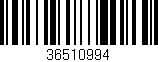 Código de barras (EAN, GTIN, SKU, ISBN): '36510994'