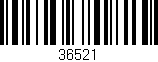 Código de barras (EAN, GTIN, SKU, ISBN): '36521'