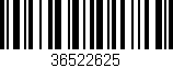 Código de barras (EAN, GTIN, SKU, ISBN): '36522625'