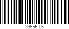Código de barras (EAN, GTIN, SKU, ISBN): '36555.05'