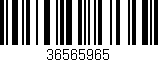 Código de barras (EAN, GTIN, SKU, ISBN): '36565965'