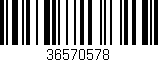 Código de barras (EAN, GTIN, SKU, ISBN): '36570578'